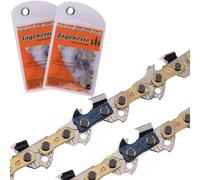 DIY-24H | 2 catene per motoseghe semi-scalpello, lunghezza di taglio 25 cm, 40TG 3/8 1,1 mm per Dolmar Maktita Husqvarna Einhell