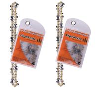 DIY-24H | 2 catene per sega 35 cm lunghezza di taglio 3/8" 52 1,3 mm scalpello pieno compatibile con STIHL, PARTNER, Husqvarna uva