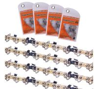 DIY-24H | 4 catene per motoseghe semi-scalpello, lunghezza di taglio 40 cm, 3/8 1,3 mm, 55 TG, compatibili con AL-KO, Alpina e altro ancora