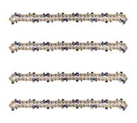 DIY-24H | 4 catene per sega a scalpello completo, lunghezza di taglio 25 cm, 1,3 mm 3/8" 40 TG compatibile con Black & Decker, Bosch