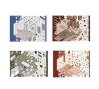 Diy 3d Sticker Scene, 3d Sticker Scene, 3d Miniature Scene Stickers, Sticker Scenes for Adults, Cute Cartoon Scene Stickers (A)