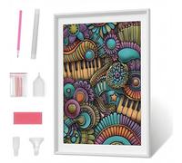 DIY 5D Astratto Diamond Painting Kit Completo per AdultiStrumenti Musicali Pittura Diamante, Strass Ricamo a Punto Croce Diamond Art Bambini, Nuovo Casa Decorazione, Regali 70 x 95 cm PJY1 B-F