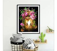 DIY 5D Diamond Painting Diamond Kit ricamo per numero Lanterna festiva diamante del principiante della pittura di arte DIYricamo corredo pittura decorazione della parete della casa 60x80cm