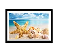 DIY 5D Diamond Painting Kit Completo Drill,Spiaggia scenario Pittura Diamante Ricamo Punto croce Craft Diamond Painting per Adulti Bambini,Artigianato per la Decorazione Della Parete di Casa 40x60cm