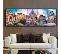 DIY 5D Diamond Painting kit, Paesaggio Di Viaggio In Italia 40x120cm Diamante Pittura a Mosaico Picture Kit trapano completo cristallo Strass Ricamo a Diamante Arts Craft for Home Wall Decor Regalo