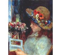 DIY 5D Diamond Painting Mosaic Embroidery Pierre-Auguste Renoir Young girl reading Rhinestone Cross Stitch Kits Full Round Drill Decor Gift 30x40cm
