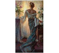 DIY 5D Large Diamond Painting Kit Completo per Adulti Bambini Vista Posteriore Ragazza Aristocratica 50x100cm Pittura Diamante Strass Ricamo a Punto Croce Pittura a Mosaico Decorazione Parete Regali