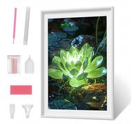 DIY 5D Loto Diamond Painting Kit Completo per AdultiFiore Pittura Diamante, Strass Ricamo a Punto Croce Diamond Art Bambini, Nuovo Regalo di Casa Decorazione, Regali per Principianti 70x95 cm PJY1 P-V