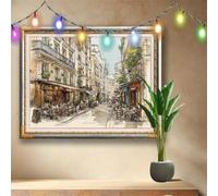 DIY 5D Strada Diamond Art Painting Kit Completo,Set di Pittura con Diamantini Crystal Art per Adulti,Paesaggio Quadro di Strass Ricamo a Punto Croce per Bambini Regalo (90x70cm) Decor Casa 58F-2306