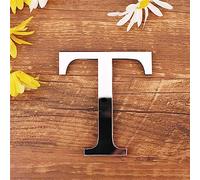 DIY Alfabeto Lettere,3D Acrilico Specchio Adesivi Da Parete 26 Lettere Cuore & Forma Arbitrale Collocazione Room Nursery Hanging Decor per Home Office Wedding Party (T)