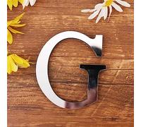 DIY Alfabeto Lettere,3D Acrilico Specchio Adesivi Da Parete 26 Lettere Cuore & Forma Arbitrale Collocazione Room Nursery Hanging Decor per Home Office Wedding Party (G)