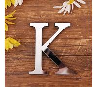 DIY Alfabeto Lettere,3D Acrilico Specchio Adesivi Da Parete 26 Lettere Cuore & Forma Arbitrale Collocazione Room Nursery Hanging Decor per Home Office Wedding Party (K)