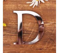 DIY Alfabeto Lettere,3D Acrilico Specchio Adesivi Da Parete 26 Lettere Cuore & Forma Arbitrale Collocazione Room Nursery Hanging Decor per Home Office Wedding Party (D)