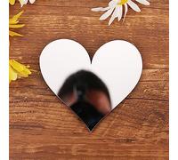 DIY Alfabeto Lettere,3D Acrilico Specchio Adesivi Da Parete 26 Lettere Cuore & Forma Arbitrale Collocazione Room Nursery Hanging Decor per Home Office Wedding Party (Heart)