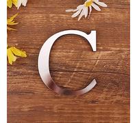 DIY Alfabeto Lettere,3D Acrilico Specchio Adesivi Da Parete 26 Lettere Cuore & Forma Arbitrale Collocazione Room Nursery Hanging Decor per Home Office Wedding Party (C)
