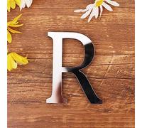 DIY Alfabeto Lettere,3D Acrilico Specchio Adesivi Da Parete 26 Lettere Cuore & Forma Arbitrale Collocazione Room Nursery Hanging Decor per Home Office Wedding Party (R)