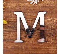 DIY Alfabeto Lettere,3D Acrilico Specchio Adesivi Da Parete 26 Lettere Cuore & Forma Arbitrale Collocazione Room Nursery Hanging Decor per Home Office Wedding Party (M)