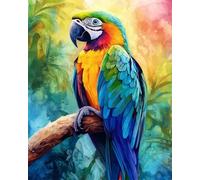 Diy Bead Embroidery Kits Animale Pappagallo Colorato Kit Artigianali Con Ricamo Ad Ago Kits Punto Croce Con Perlines Fai Da Te Pittura Con Perline 3D 30x40cm