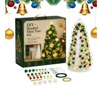 DIY Beaded Christmas Tree Kit | 3D Bead Art Holiday Craft Set | Christmas T
