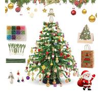 DIY Beaded Christmas Tree Kit, Handmade Mini Desk Xmas Bead Art (#A)