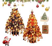 DIY Beaded Christmas Tree Kit, Handmade Mini Desk Xmas Bead Art (#N)
