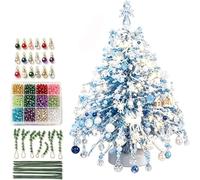 DIY Beaded Christmas Tree Kit,with Colorful 3D Crystal Beads&Ornaments(#D)