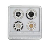 DIY Beaded Necklace Design Tray - Jewelry Making Measurement Board | Flocked Bead Layout Organizer Panel With Size Guide | Professional Crafting Tool For Bracelet Necklace Design | For Designers