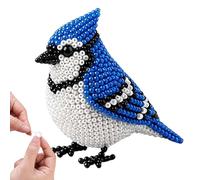 DIY Bird Beading Kit, Cute 3D Bird Beaded Embroidery Set | Handmade Birds Beadwork Funny Beading Art - 3D Animal DIY Kit For Home Desk Shelf Decor Backpack Charm Party Favors Art Class Holiday