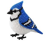 Diy Bird Beading Kit - Handmade Bird Beadwork Funny Beading Art | 3d Animal Diy Kit, Colorful Feathered Bead Craft Pack for Home Desk Shelf Decor Backpack Charm Party Favors Art Class Holiday