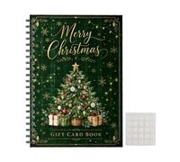 DIY Christmas Card Book, Handmade Spiral Bound Souvenir Booklet, Gift | Christmas Souvenir Booklet for Crafts, Handmade Spiral Album | DIY Card Collection, Memory Keeper for Seasonal Messages