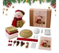 DIY Christmas Doll Sewing Kit - Cloth Christmas Sewing Craft Elk Decoratio