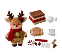DIY Christmas Doll Sewing Kit, Santa Snowman Gingerbread Man Elk Decoration