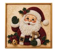 DIY Christmas Gem Painting Kit With Frame - Adults Beaded Wall Craft