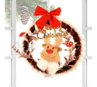 DIY Christmas Wreath Kit - Illuminated Craft Set | Craft Kit With LED Light, Holiday Wreath Decorations For Art Teachers, Apartment Owners, Cafes, Front Doors