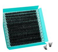 DIY Ciuffo di ciglia ciglia singole banda sottile per l'estensione ciglia 240pcs ciglia per i principianti a casa (80D)