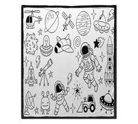 DIY Coloring Blanket | 59 x 50 inch Washable Soft Comfortable Home Decor Drawing Craft Arts for Valentines Day Family Activity Holidays Bedroom Birthday