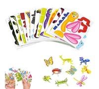 DIY Creative Insect Paper Jigsaw Puzzle, Smart 3D Assembly Challenge Insect Puzzle, Puzzle Educational Paper Puzzle Game, Activity, Classroom & Family Fun (Insects)