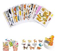 DIY Creative Insect Paper Jigsaw Puzzle, Smart 3D Assembly Challenge Insect Puzzle, Puzzle Educational Paper Puzzle Game, Activity, Classroom & Family Fun (Animals)