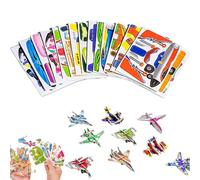 DIY Creative Insect Paper Jigsaw Puzzle, Smart 3D Assembly Challenge Insect Puzzle, Puzzle Educational Paper Puzzle Game, Activity, Classroom & Family Fun (Airplanes)