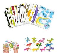 DIY Creative Insect Paper Jigsaw Puzzle, Smart 3D Assembly Challenge Insect Puzzle, Puzzle Educational Paper Puzzle Game, Activity, Classroom & Family Fun (Dinosaurs)