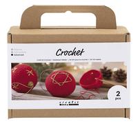 DIY crochet kit - Christmas balls - 2 pcs