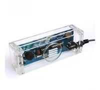DIY Digital Clock Kit USB Power Colorful Display(Blue) | Vibrant colorful display, clear time reading, modern aesthetic, USB powered, no batteries needed