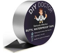 DIY Doctor Nastro in Butilene 50mm x 5m - Nastro Impermeabile in Alluminio per Perdite sul Tetto - Soluzione Sigillante per Esterni
