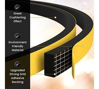 DIY Doctor Paraspifferi Porta - 20 m x 6 mm x 3 mm - Guarnizione Finestra e Sottoporta per Sigillare Fessure