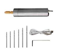 DIY Drilling Electric Tool, Light Power Electric Mini Hand Drill Set, 0.7-1.2mm Micro Aluminum Portable Handheld Drill Bits Kit, for Resin, Plastic, Wood, Engraving and Polishing