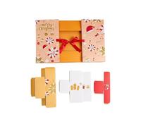 DIY Empty Box - 24 Day Countdown | Foldable Fillable | 24 Fillable Slots, DIY Assembly Paper Design, Foldable & Reusable, 13x12x3 Inch Size for Treats & Candy