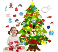 DIY Felt Christmas Tree for Kids, Felt Christmas Tree Set, for Home Door Window Decoration New Year Decorations (1PC)