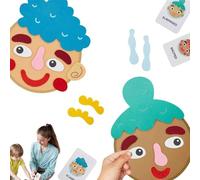 DIY Felt Craft Kit - Educational Emoticon Activity Game | Multiplayer Sticker Set for Toddlerz, Creative Art Supplies for Classroom, Funny Face Making Accessories for Travel, Party, Car, Park
