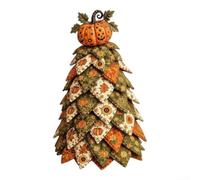 DIY Halloween Quilt Tree Kit 20cm Fabric Patchwork | Cotton Fabric, 3D Tabletop Decor, Sewing Craft For Adults, Pre-cut Pieces With Templates, Festive Autumn