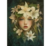 Diy Kit Per Ricamo Con Perline Fiaba Fantastica Elfo Kit Per Arazzo Ad Ago Cucitura Con Perline Set Per Ricamo Con Perlines Punto Croce 40x50 cm